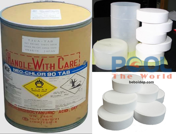 Kinh nghiệm lưu trữ thùng Clorine Nhật TCCA 90% Viên 200g an toàn trong kho