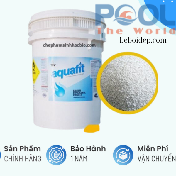 Làm Sạch Sâu Từng Ngóc Ngách Đáy Hồ Bơi Cấp Tốc Bằng Hóa Chất Chlorine India 70% Aquafit