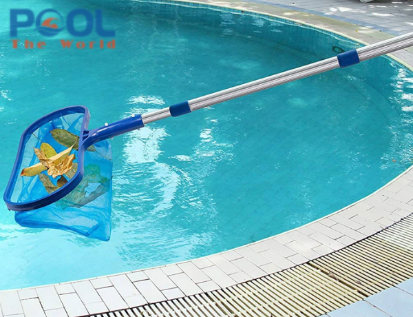 Phương pháp làm sạch rác nổi bằng Vợt lá cây nông lòng và Sào nhôm 5m tiện lợi