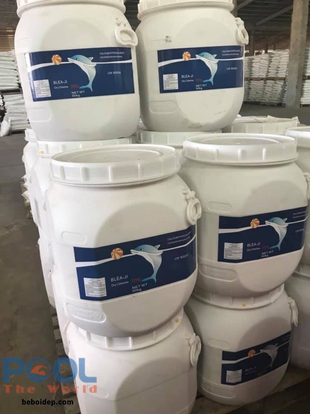 Lý do các cụm bể bơi resort cao cấp ưu tiên Chlorine Cá Heo 70%