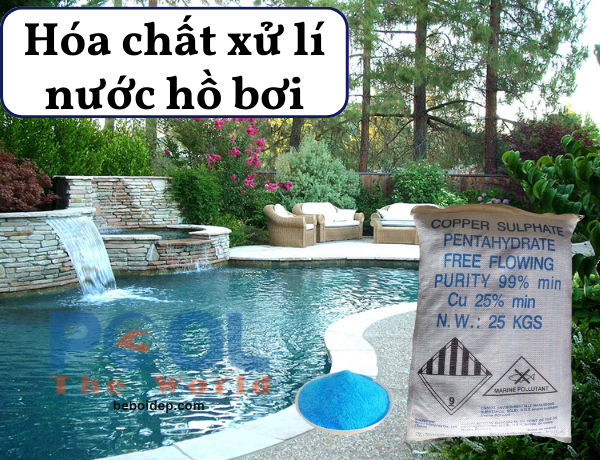 Nâng cấp diện mạo mặt nước xanh trong suốt pha lê nhờ sản phẩm đồng sulfat