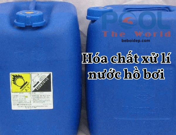 Mẹo Tẩy Ố Vàng Mạch Gạch Hồ Bơi Cực Dễ Bằng Oxy già công nghiệp