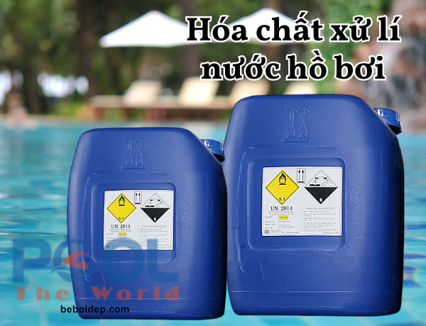 Mẹo Tẩy Ố Vàng Mạch Gạch Hồ Bơi Cực Dễ Bằng Oxy già công nghiệp