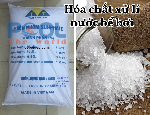 Mua nhôm sunfat xử lý nước hồ bơi giá tốt để loại bỏ triệt để tình trạng nước bị đục mờ