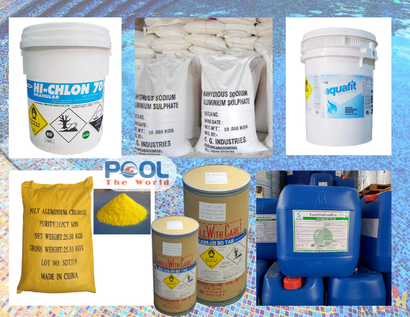 PHÂN BIỆT CÁC NHÓM HÓA CHẤT XỬ LÝ NƯỚC HỒ BƠI VÀ CÁCH SỬ DỤNG