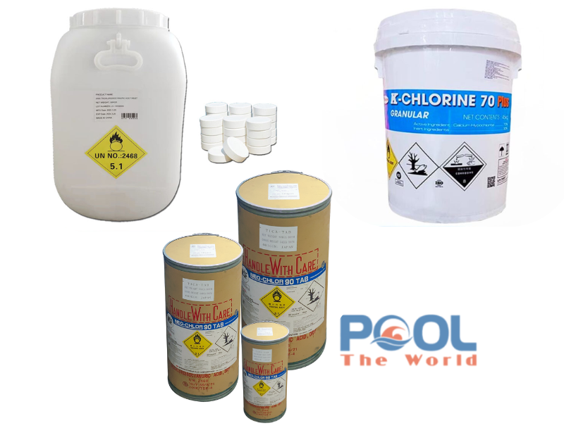 PHÂN BIỆT CÁC NHÓM HÓA CHẤT XỬ LÝ NƯỚC HỒ BƠI VÀ CÁCH SỬ DỤNG