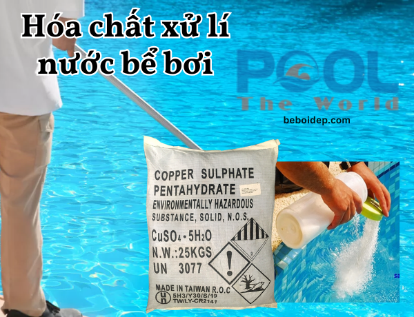 Cách phối hợp Đồng Sulfat và Clo để xử lý hồ bơi sau mưa lớn