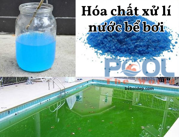 Cách phối hợp Đồng Sulfat và Clo để xử lý hồ bơi sau mưa lớn