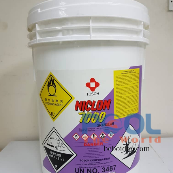 Sốc Clo Hồ Bơi Cực Mạnh Với Niclon 7000 Để Tiêu Diệt Tảo Đen Triệt Để
