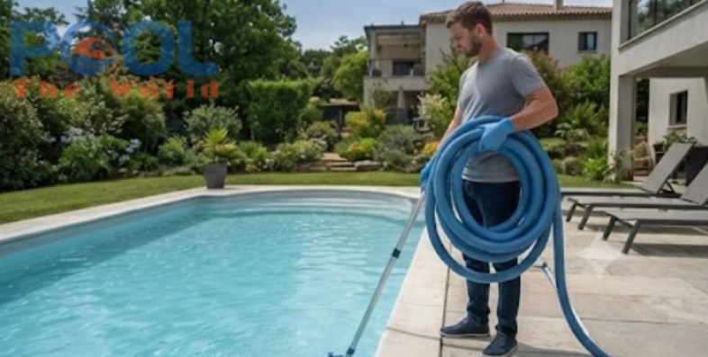 Hướng Dẫn Sử Dụng Ống Mềm Vệ Sinh Hồ Bơi Kết Hợp Hút Đáy Đúng Chuẩn