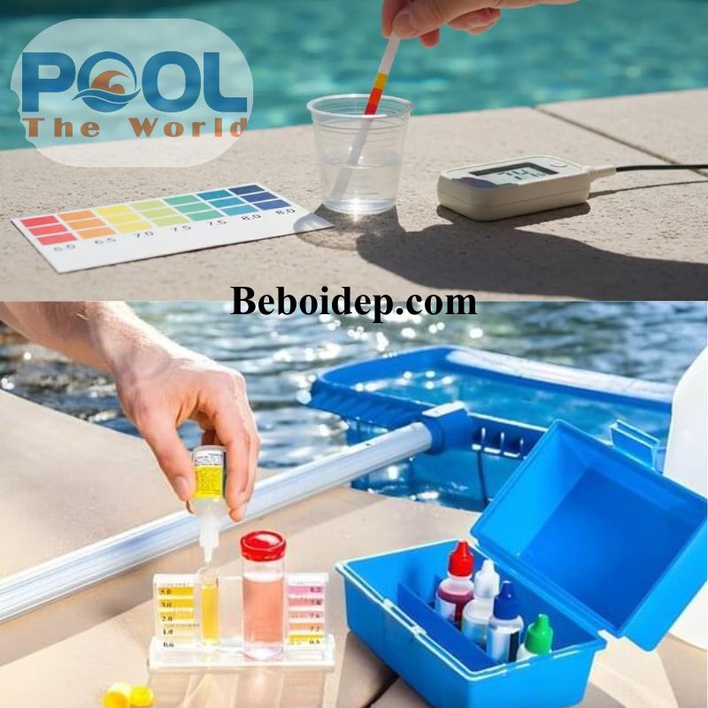 Test PH Quỳ 50 Que Hay Bộ Test PH CLO? Loại Nào Phù Hợp Với Hồ Bơi Gia Đình?