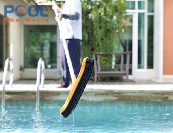 Vì sao khi chà hồ bơi, bụi bẩn và rêu lại bay lên làm nước bị đục?