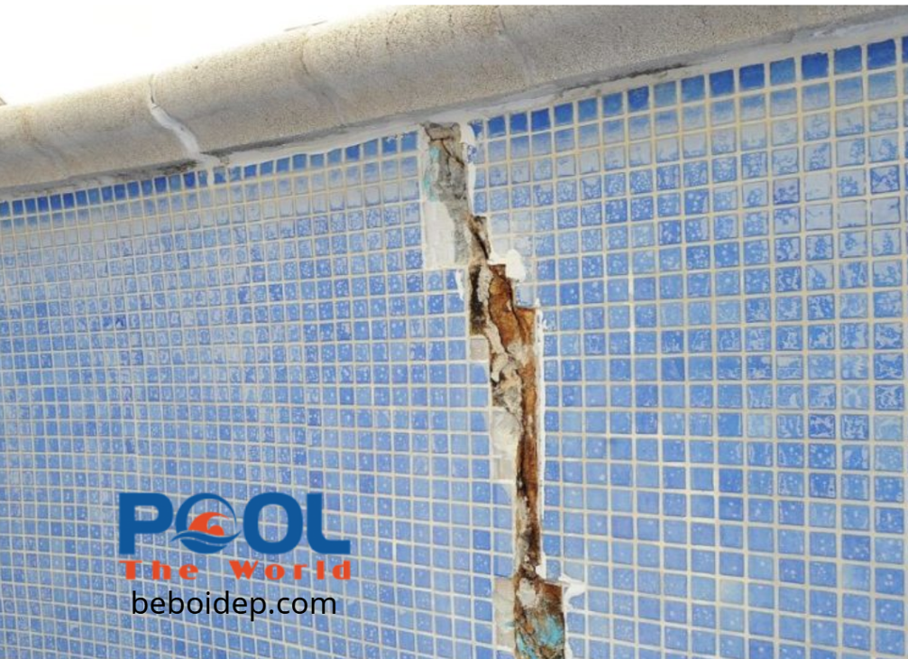 Hồ bơi bị cong vênh hoặc lún: nguyên nhân và xử lý