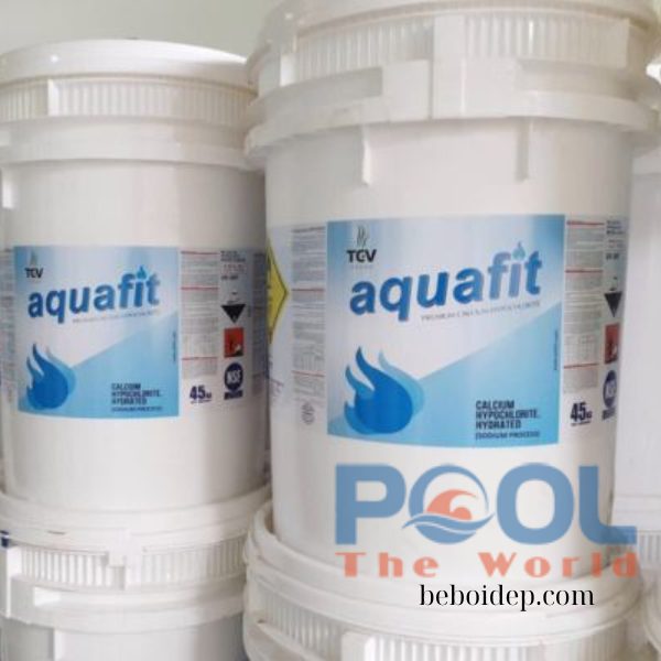 Xử Lý Nước Hồ Bơi Bị Xanh Triệt Để Với Chlorine INDIA 70% Aquafit