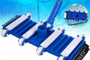Bàn hút đáy hồ bơi 8 bánh chổi cọ 2 đầu xanh dương – Thiết kế linh hoạt cho mọi loại bể