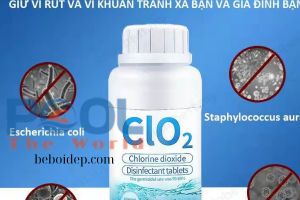 Bí quyết khử trùng dứt điểm nước hồ bơi mini bằng tcca viên nén 2gram xịn