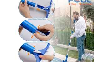 Cách gắn và thao tác đúng kỹ thuật khi sử dụng bàn chải hồ bơi