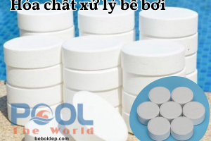 Cách phối hợp túi lọc và TCCA viên nén 2g trong hồ bơi gia đình