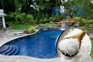 Cách sử dụng muối dùng cho hồ bơi đục, vi khuẩn sinh sôi