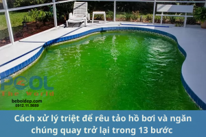 Cách xử lý triệt để rêu tảo hồ bơi và ngăn chúng quay trở lại trong 13 bước