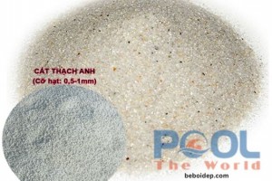 Kích thước hạt cát thạch anh ảnh hưởng thế nào đến hiệu quả lọc nước hồ bơi?