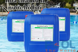 Mẹo Tẩy Ố Vàng Mạch Gạch Hồ Bơi Cực Dễ Bằng Oxy già công nghiệp