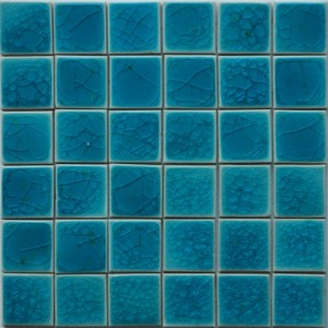 Gạch ốp hồ bơi Mosaic Viên 48*48 Đơn Màu